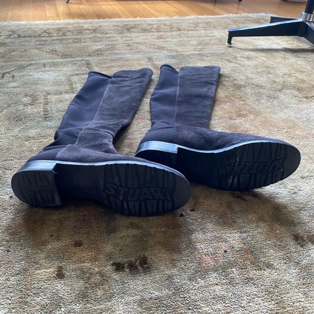 Stuart Weitzman Grey Suede 5050 boots - 7