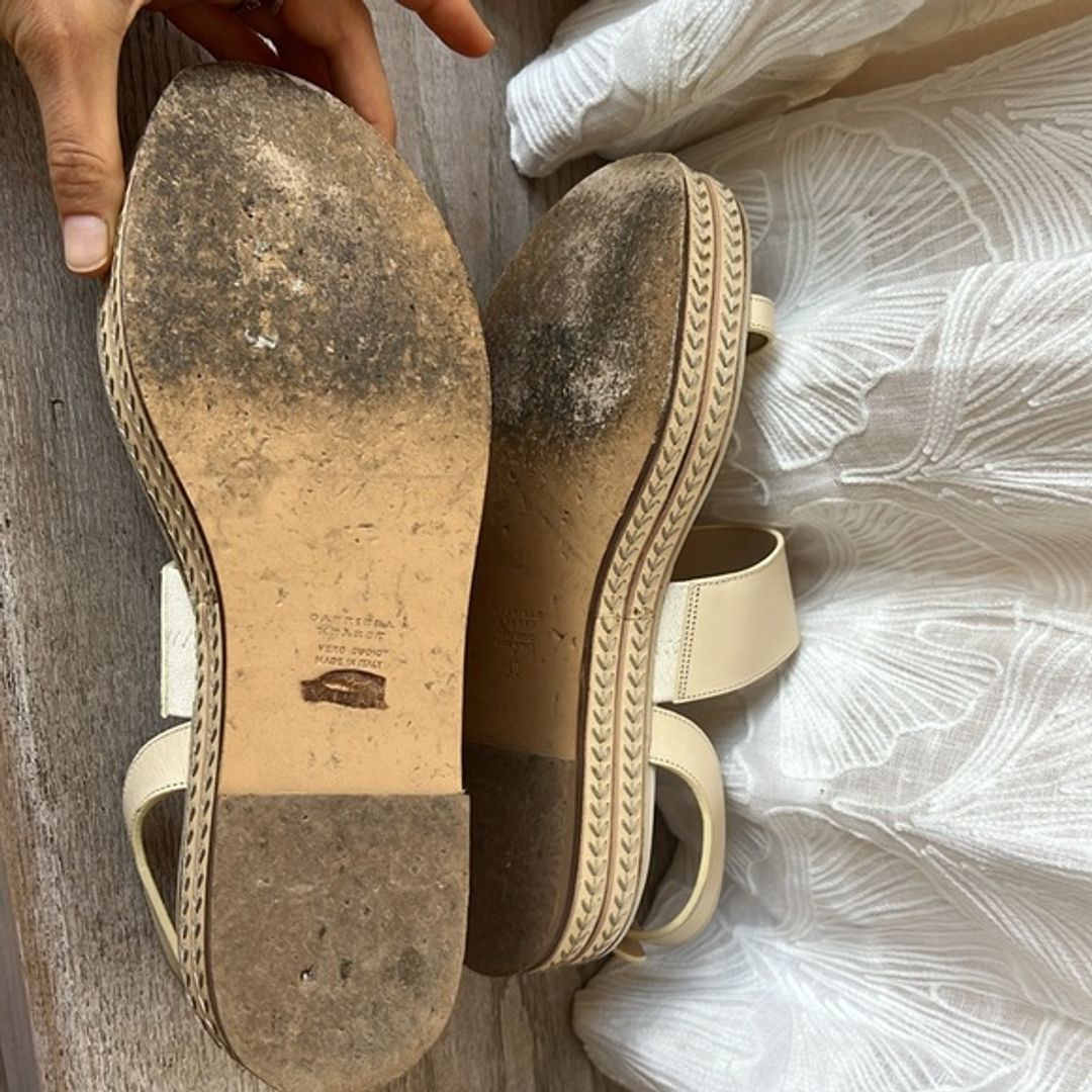 Gabriela Hearst Cream Leather Espadrilles