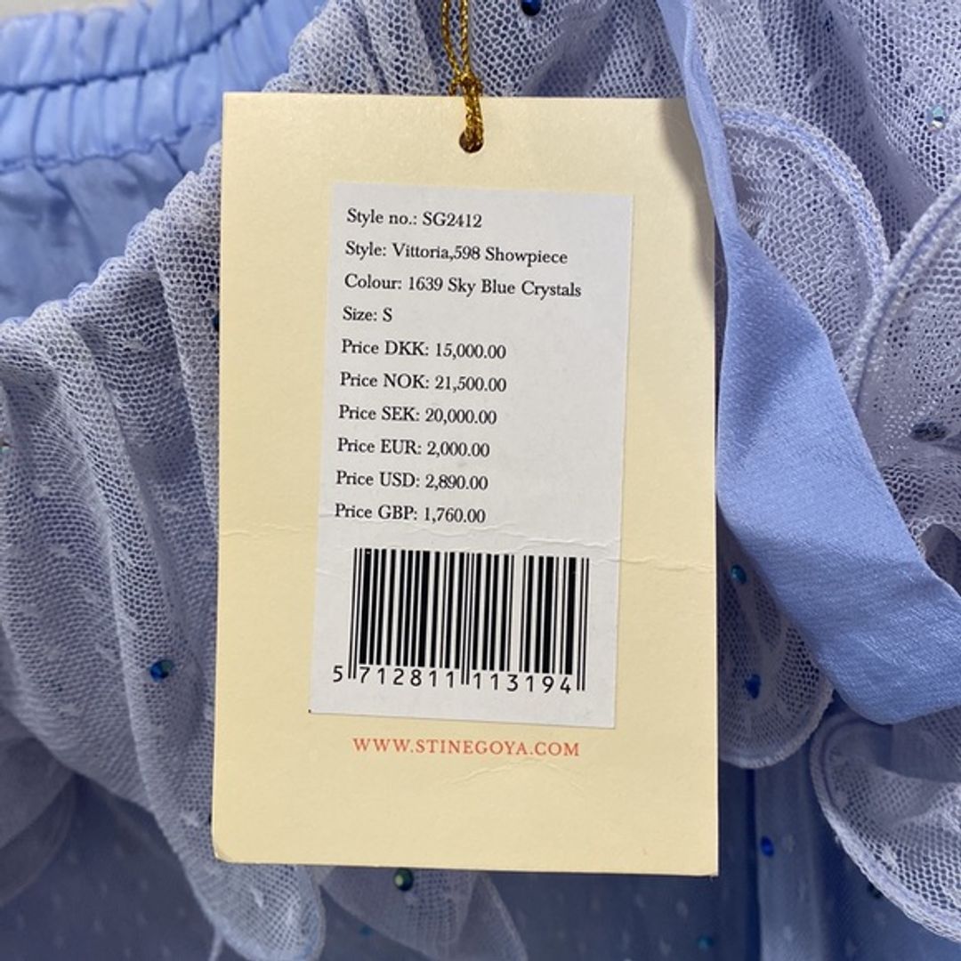 NWT Stine Goya Off-the-Shoulder Gown with Crystals