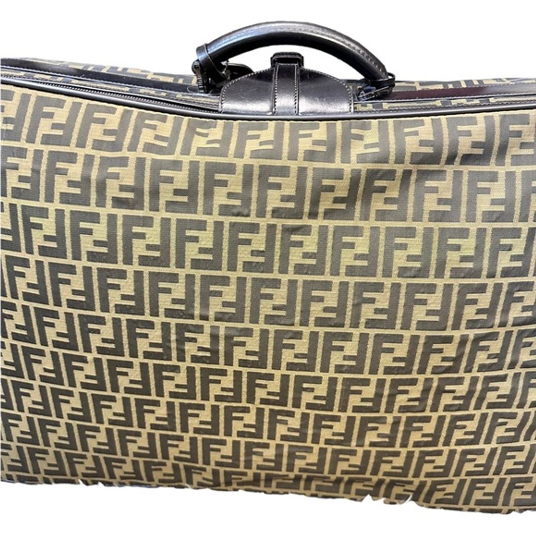 Fendi Zucca FF Y2K Era Rolling Luggage Suitcase Monogram Travel Bag