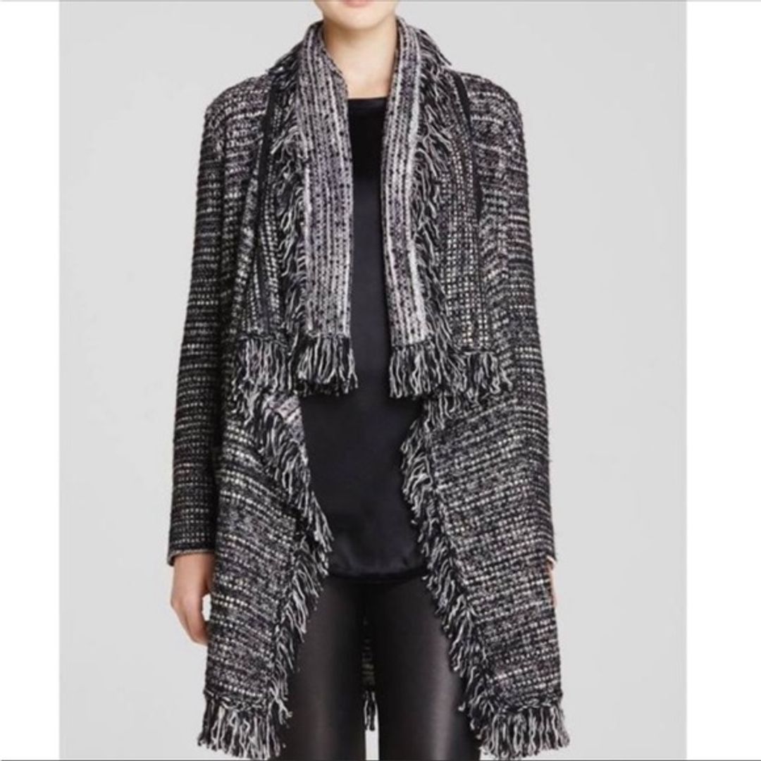 Vince Sweater Fringe Coat