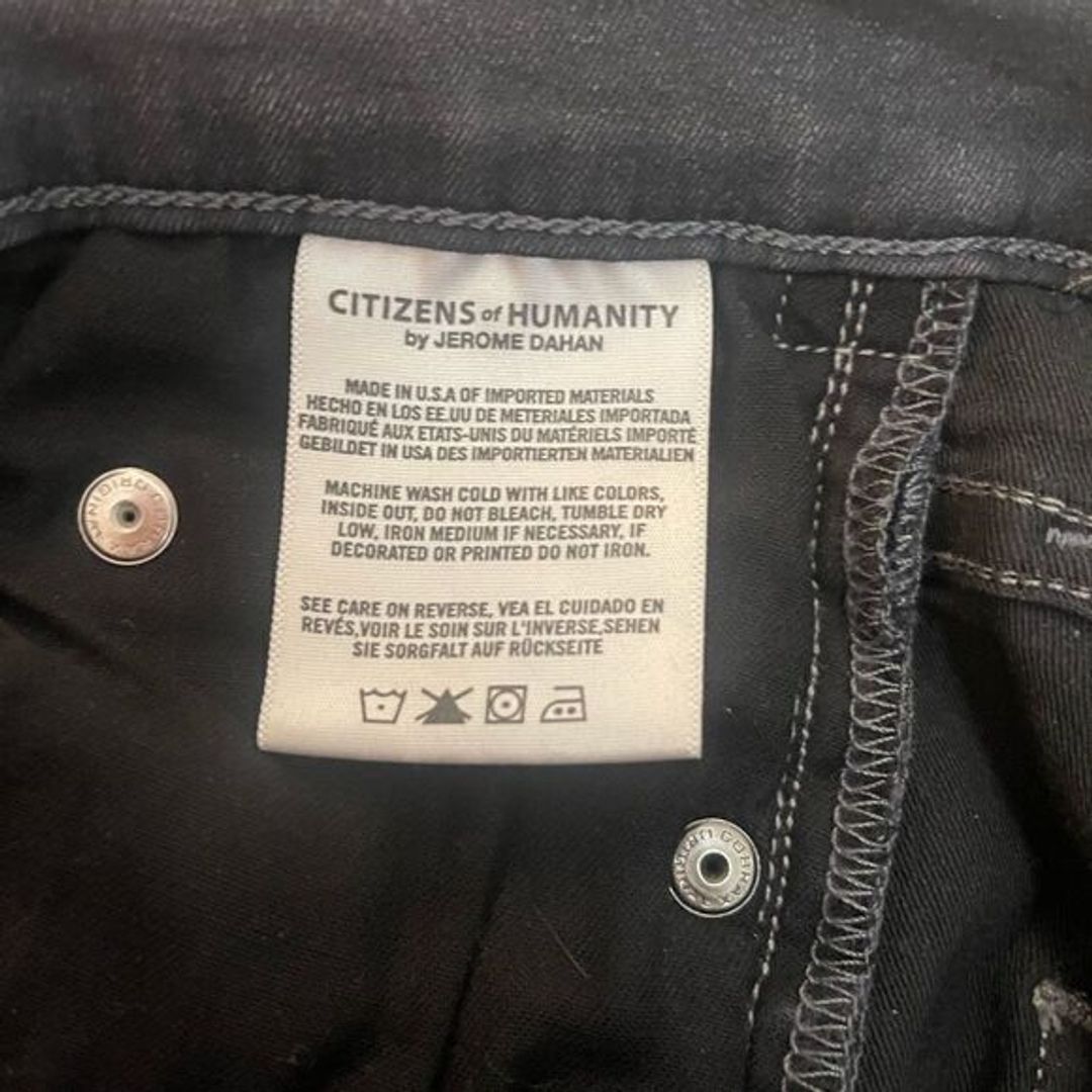 Citizens of Humanity Black/Grey Rocket High Rise Skinny Jean Size 25!