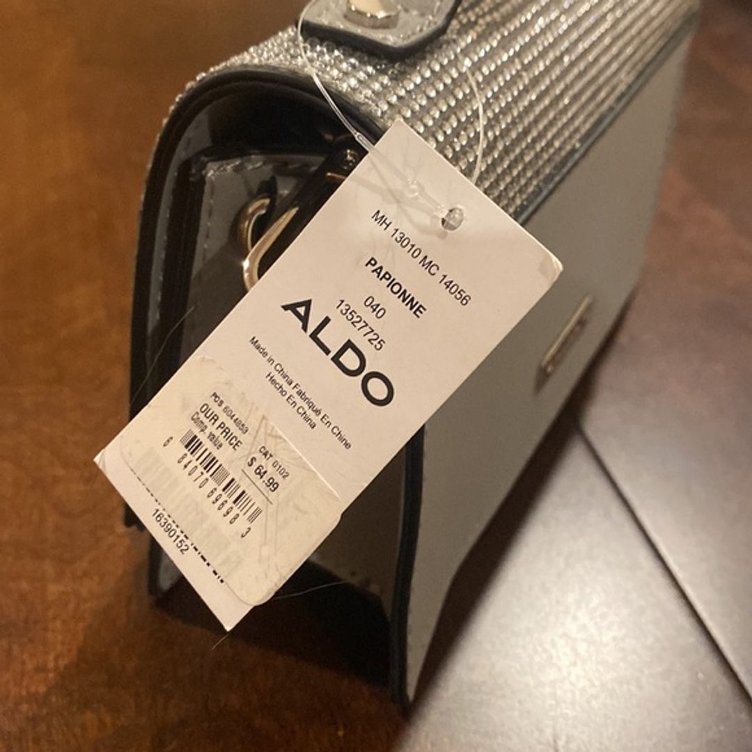NWT Aldo Rhinestone Papionne Top-handle Bag