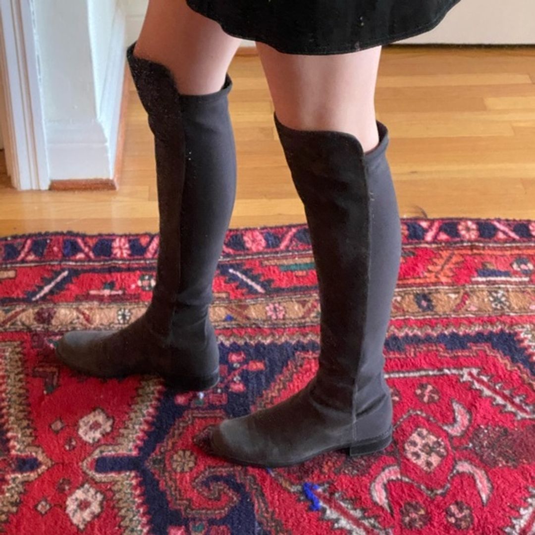 Stuart Weitzman Grey Suede 5050 boots - 7