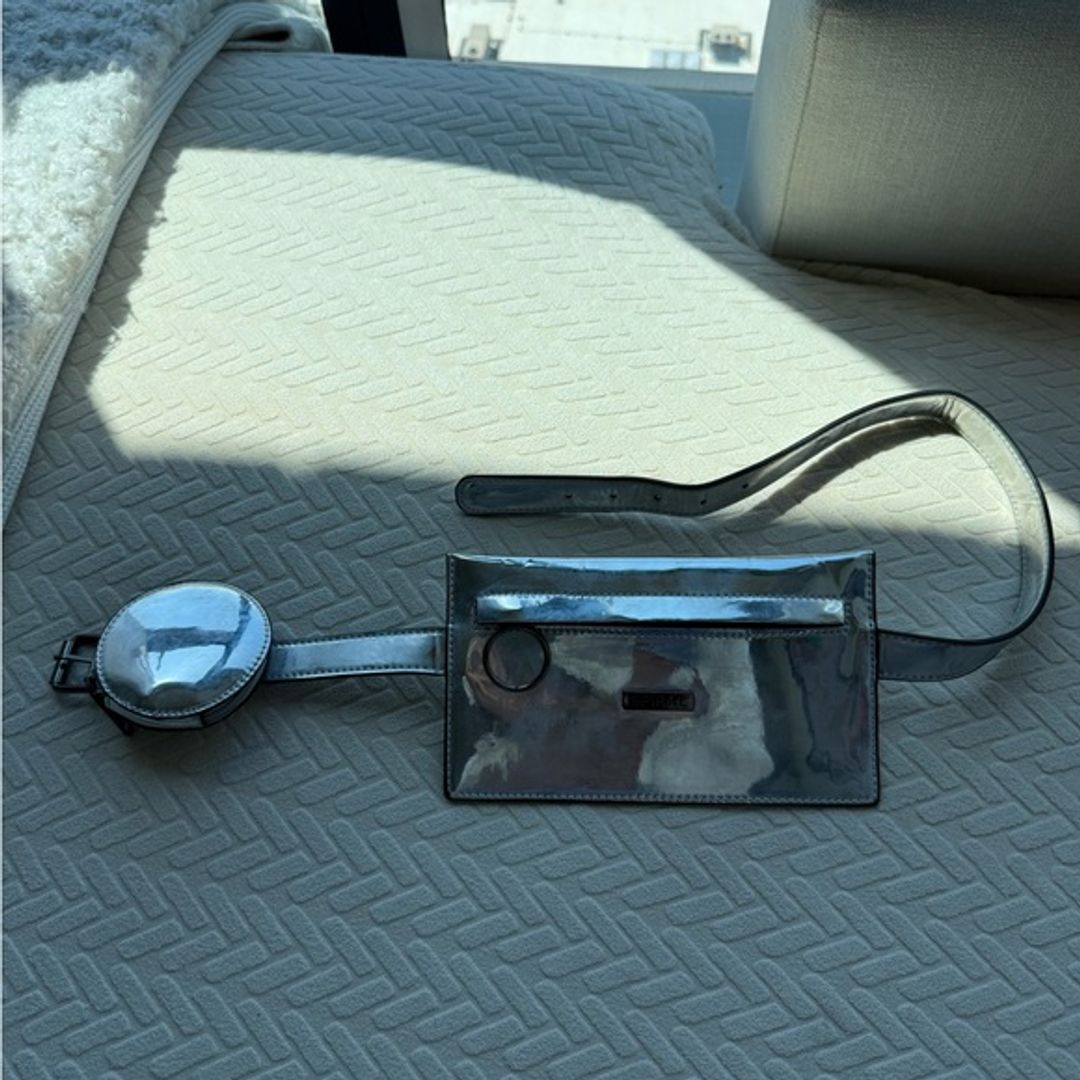 Silver Belt Bag