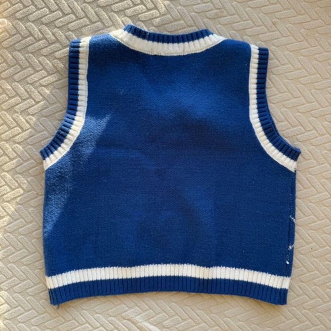 Blue Argyle Sweater Vest