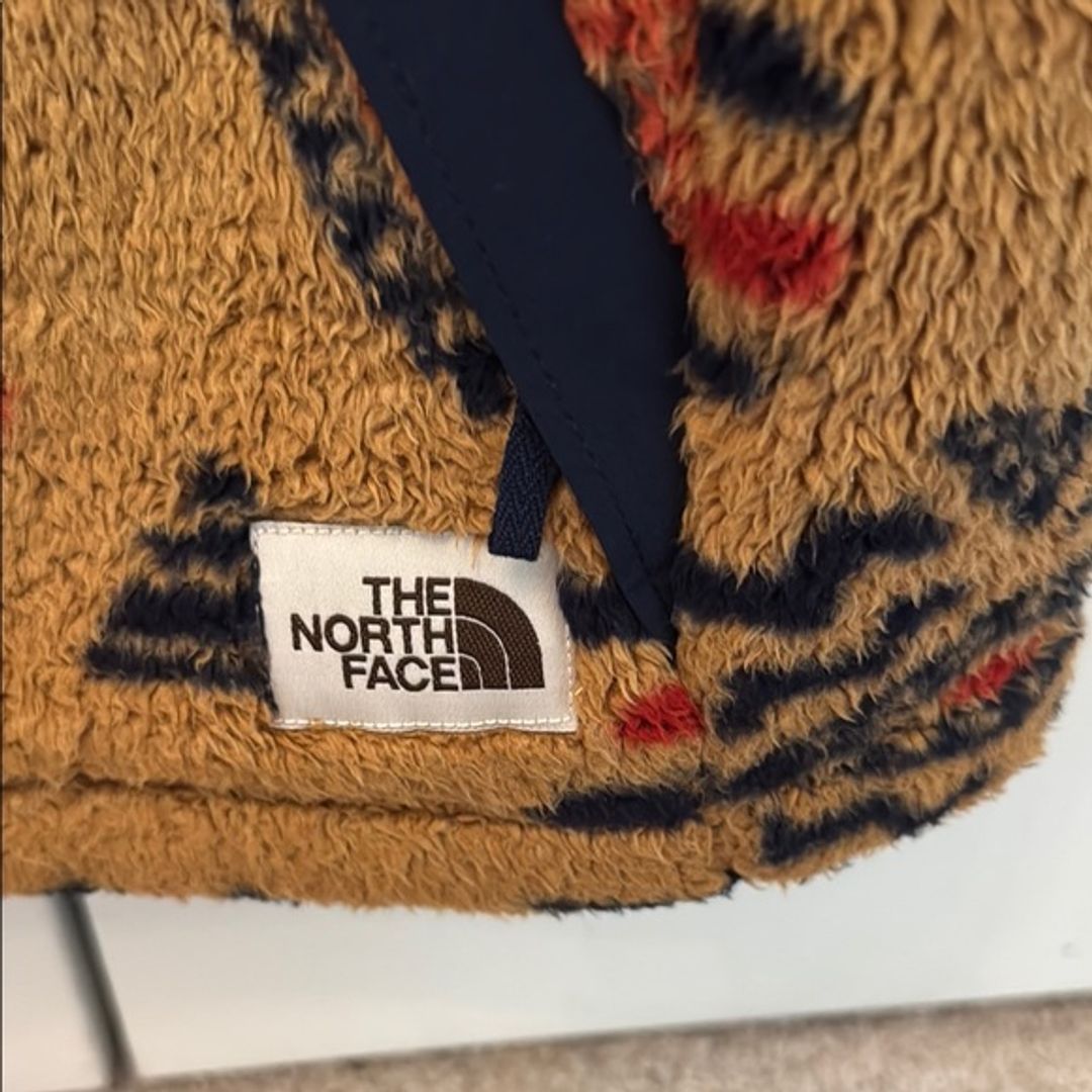 The North Face Tan and Red Patterned Vest