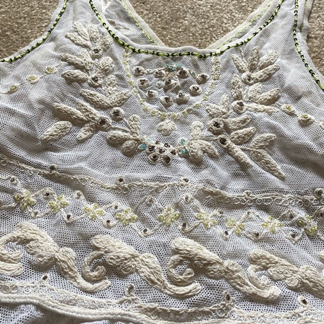 Free People Embroidered Top