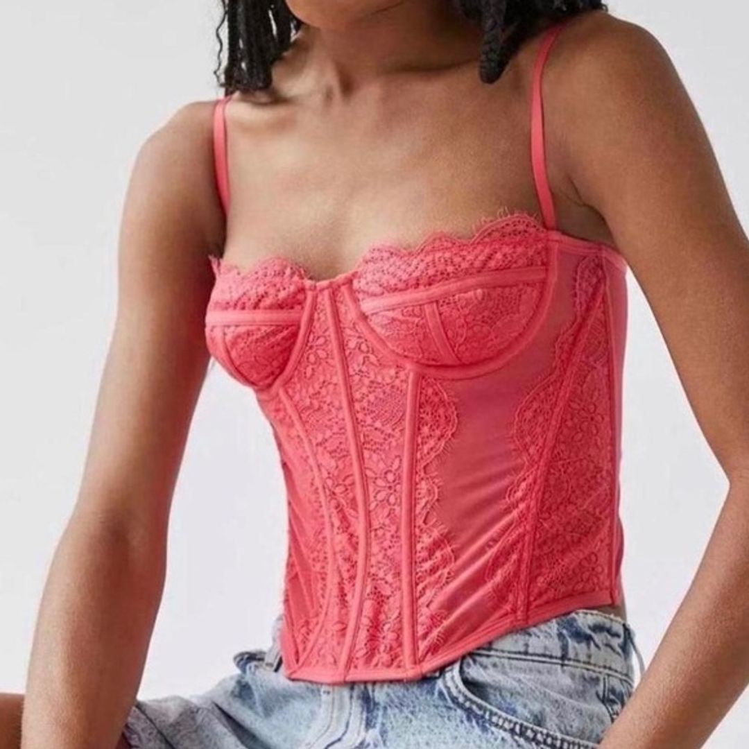 Urban Outfitters Pink Corset top