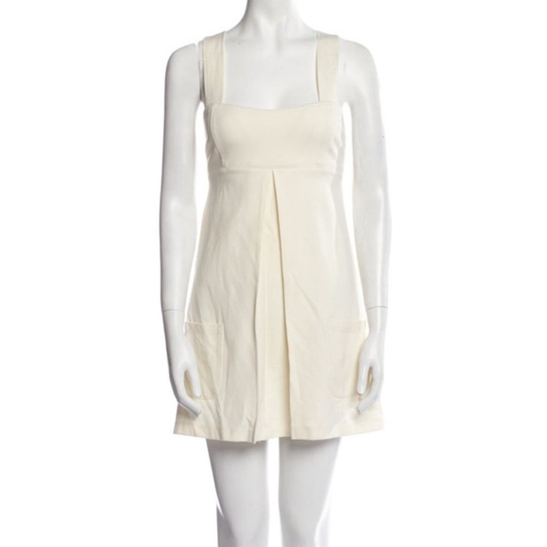 DVF cream mini dress