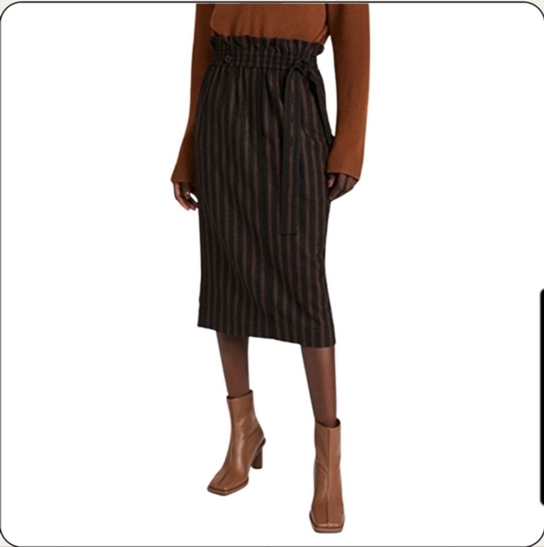 NWT Tibi Holden Stripe Paperbag Skirt