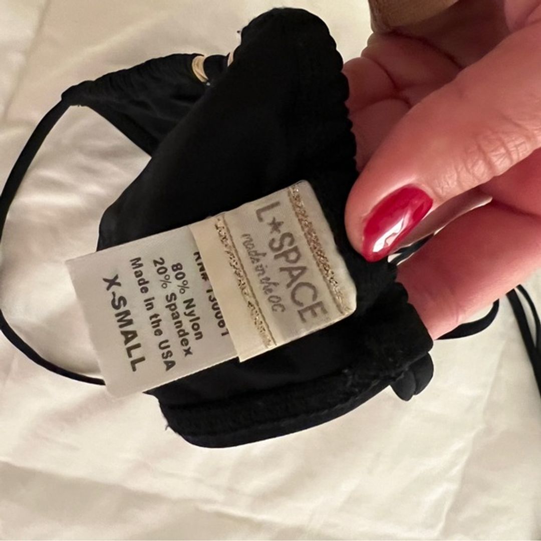 Lspace Magic Sophie Mesh Triangle Halter Bikini Top