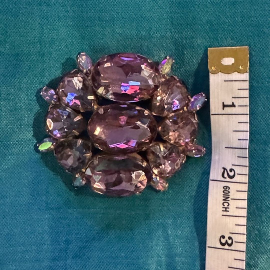 VTG Crystal Brooch