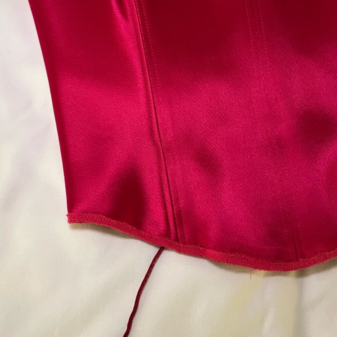 Aritzia Ten by Babaton Corset in Hot Pink Satin