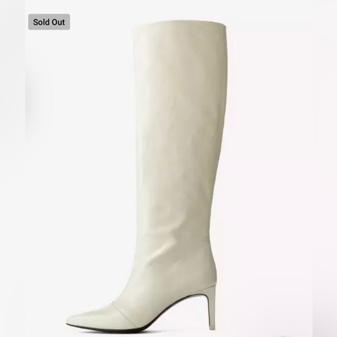 Rag & Bone Beha Knee High Crinkled Leather Boots