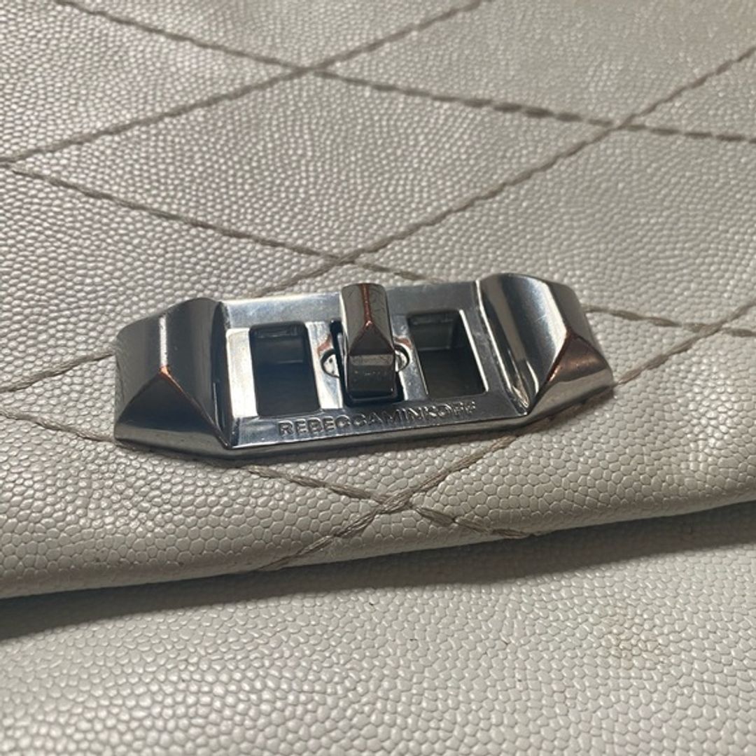 Rebecca Minkoff Je t’aime Medium White Crossbody Bag (Silver)