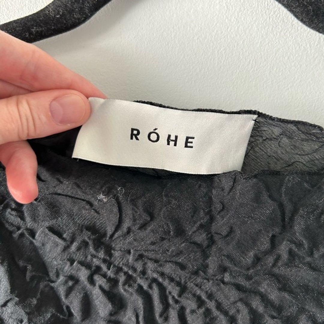 Róhe Boxy Gauze Sheer Organza Blouse