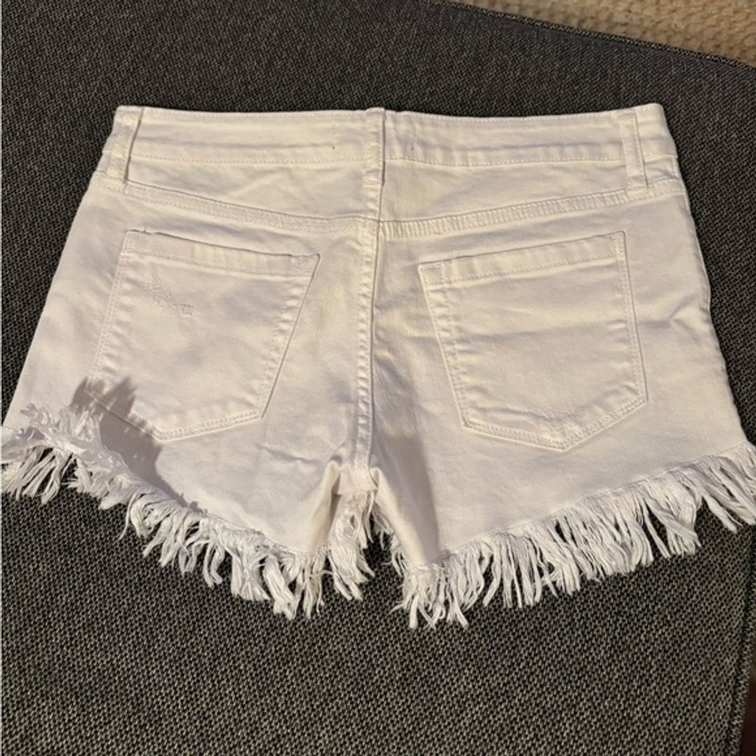 Just USA White Denim Shorts