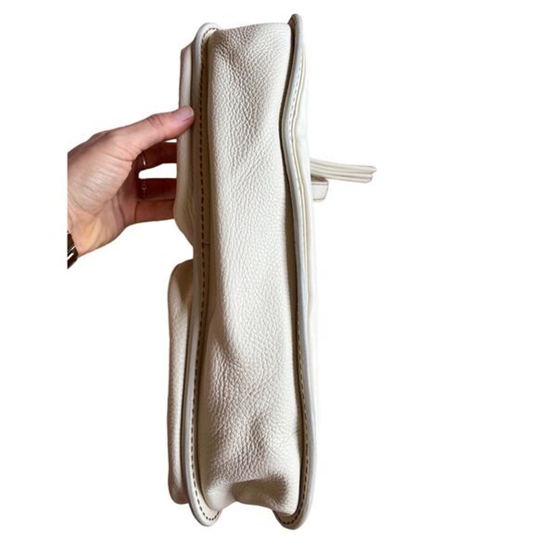 Tod's Handbag Cream Pebbled Leather Shoulder Bag