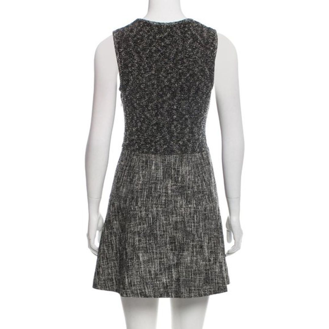 Theory Black & White Tweed Mini Dress