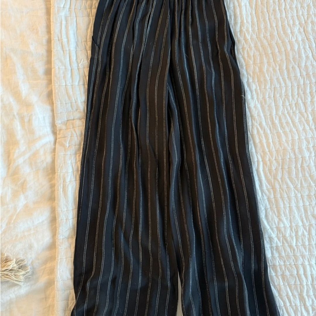 Wilfred Summer Striped Cropped Trousers with Tie