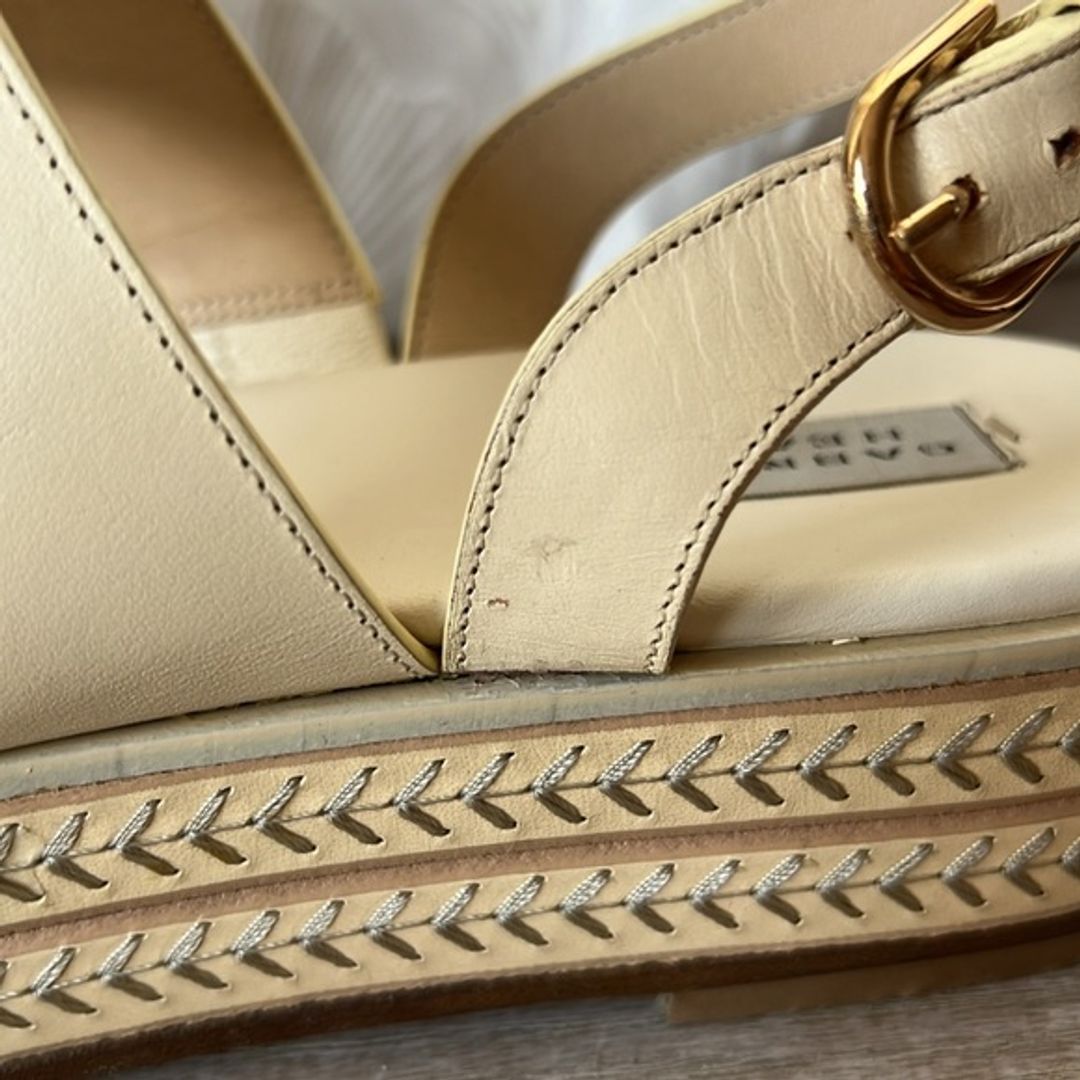 Gabriela Hearst Cream Leather Espadrilles