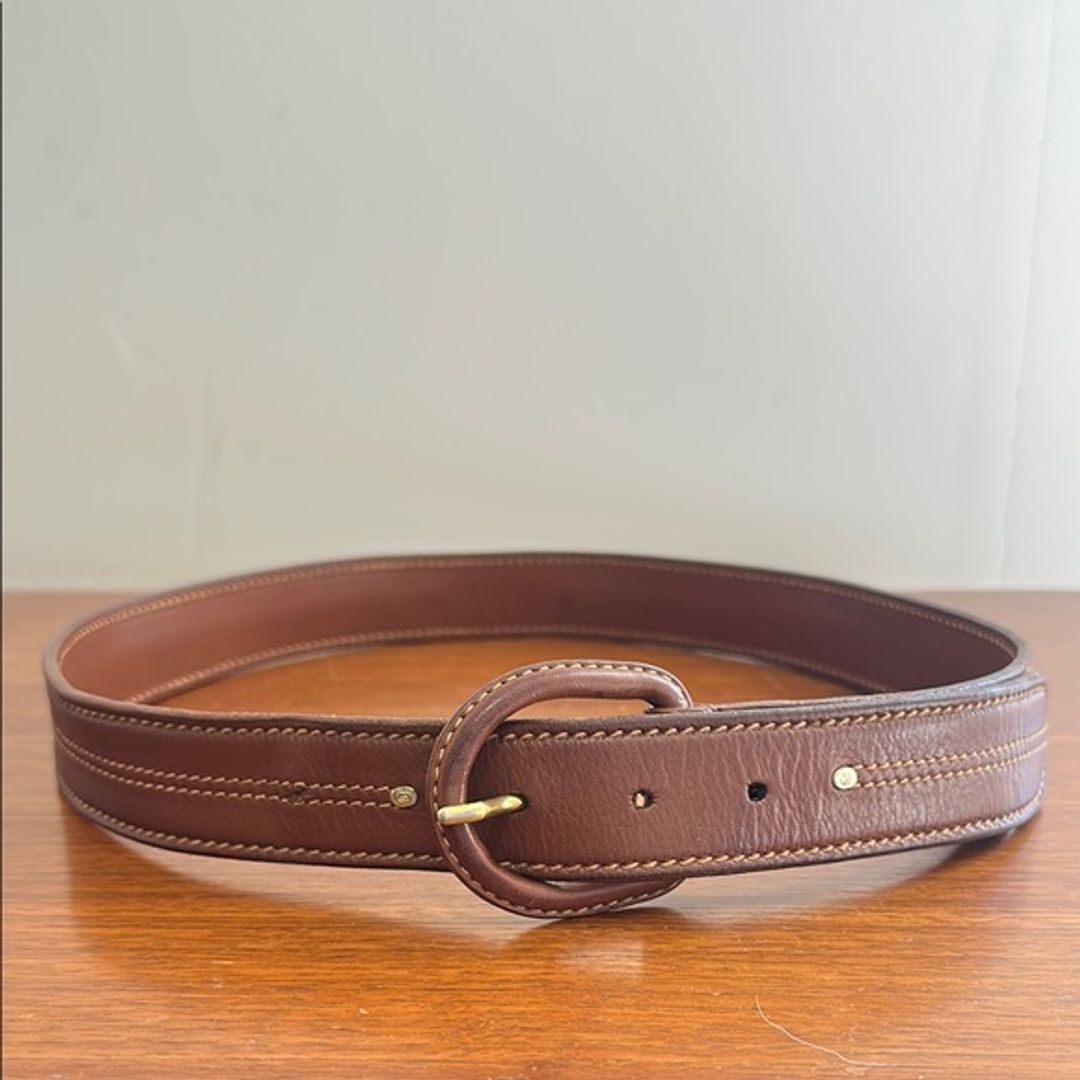 Gucci Vintage Brown Leather Belt