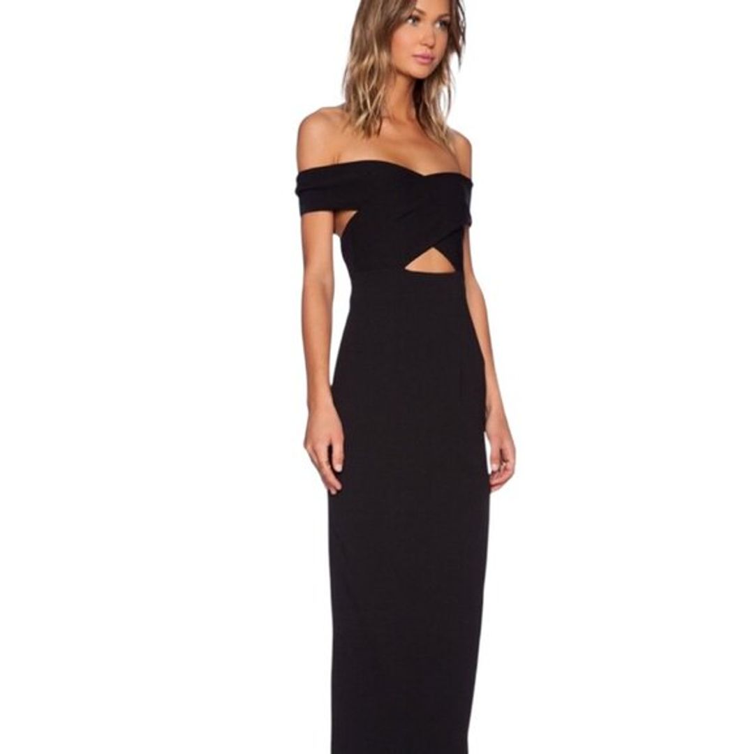 Solace London Cara Maxi Dress Black, 4