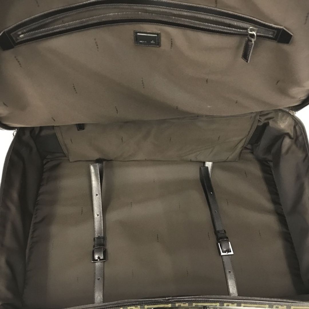 Fendi Zucca FF Y2K Era Rolling Luggage Suitcase Monogram Travel Bag