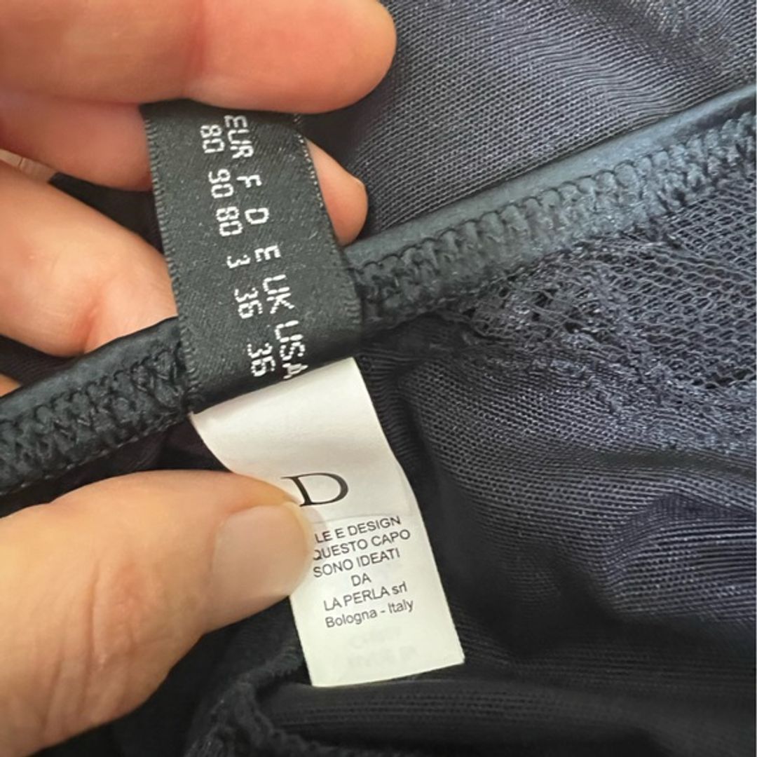 La Perla Vintage Malizia Black Mesh Nylon Lace Bodysuit