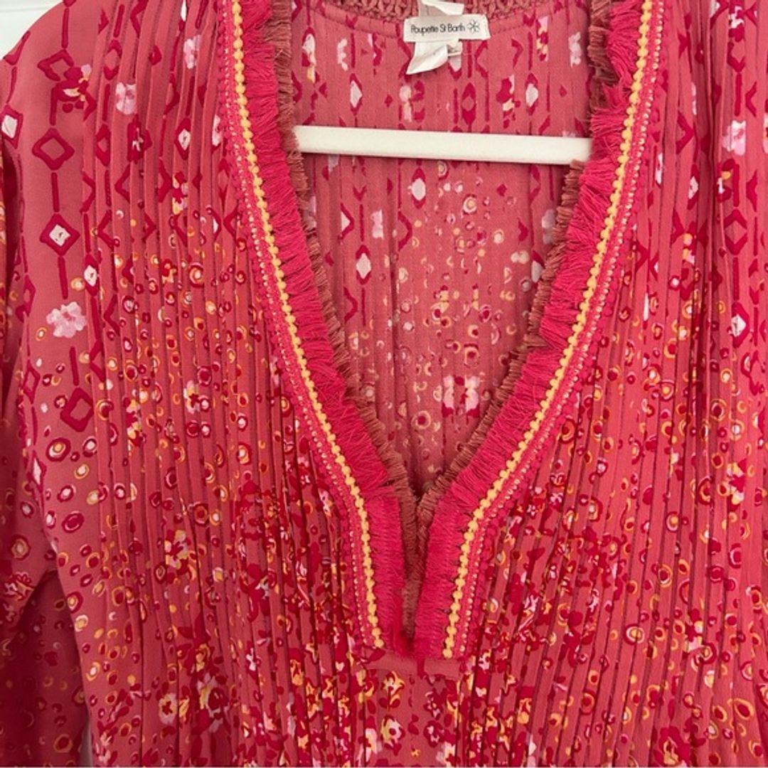 Poupette St Barth Ola Long Sleeve Mini Dress