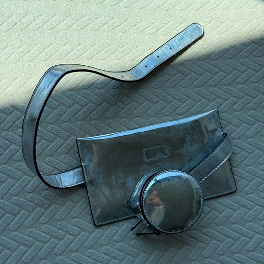 Silver Belt Bag