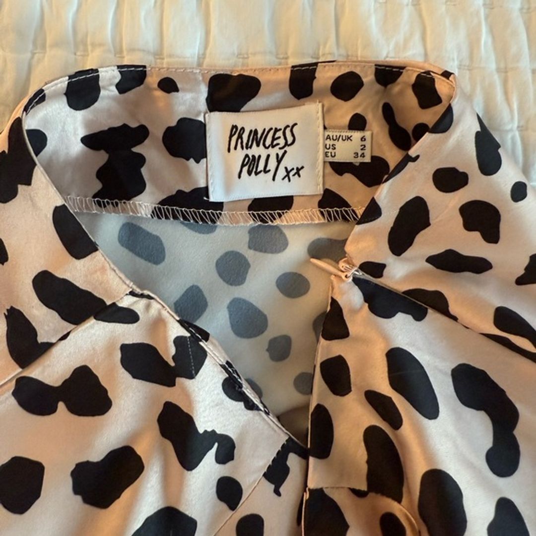 Leopard Print Silk Midi Skirt  