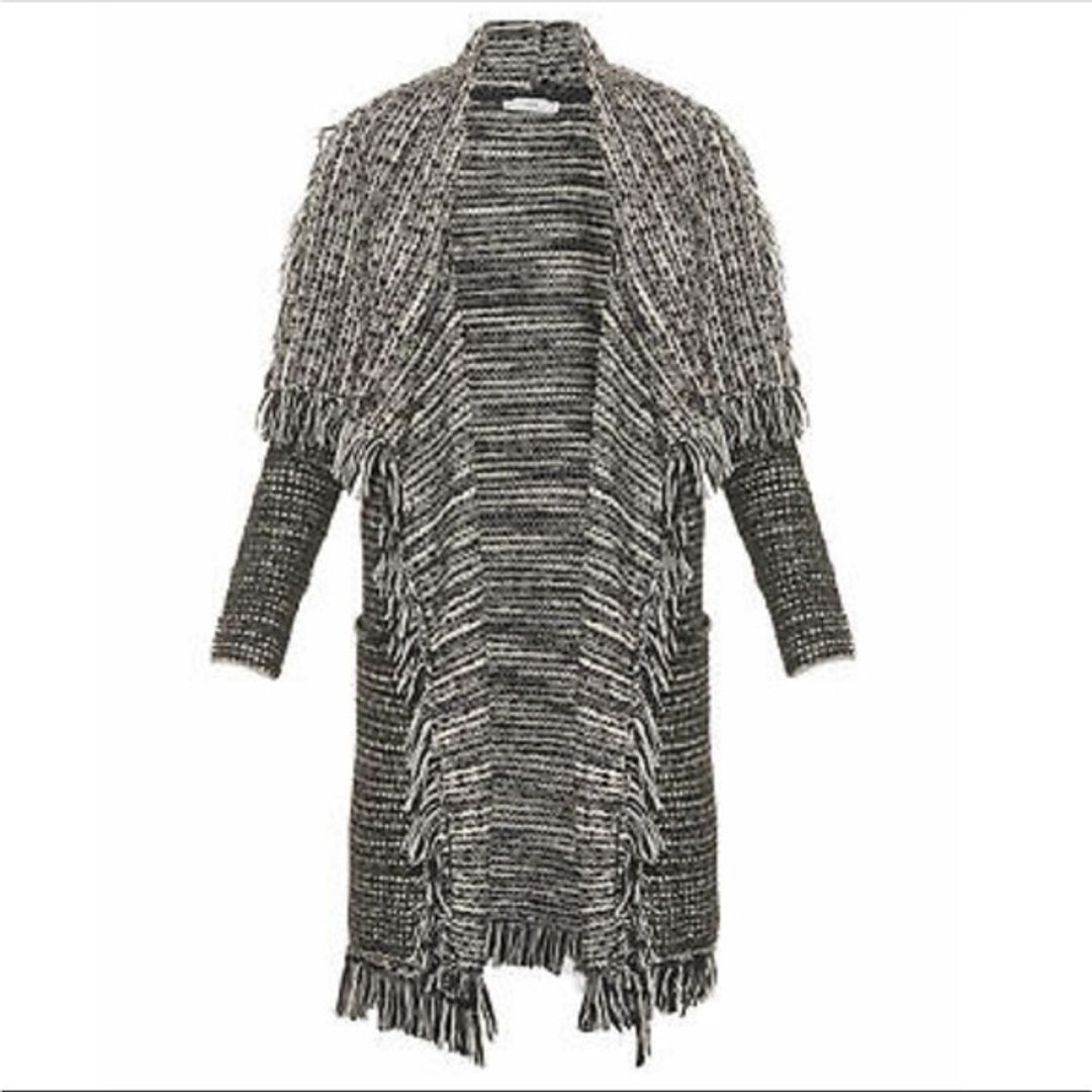 Vince Sweater Fringe Coat