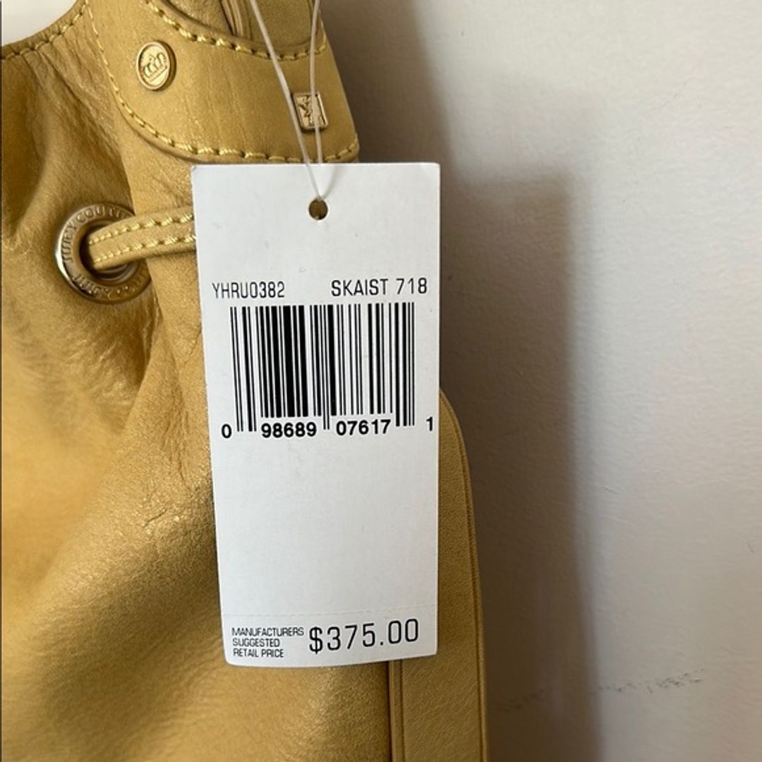 Juicy Couture Y2K Yellow Leather Shoulder Bag