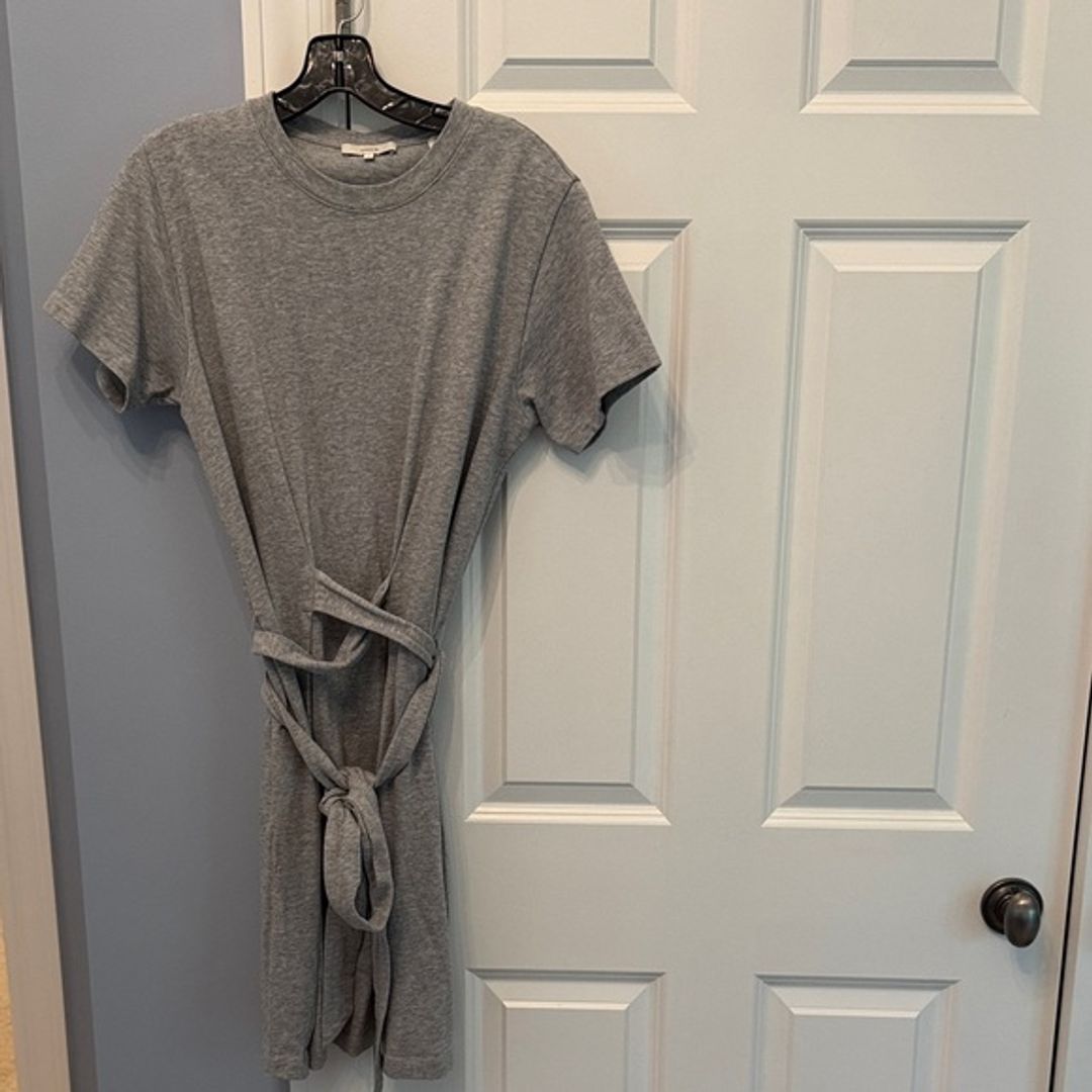 Vince Heather Gray Midi Dress