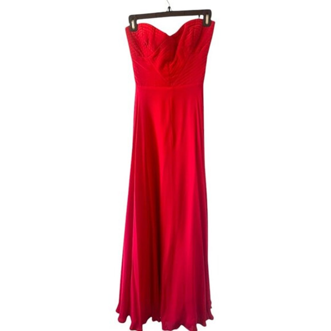 Parker Bayou Strapless Silk Maxi Dress