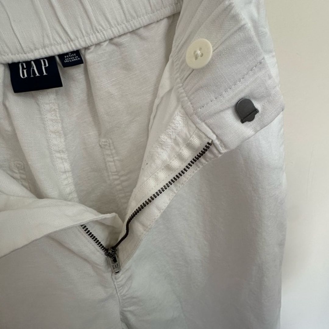 Gap White Wide Leg Pants High-Waisted