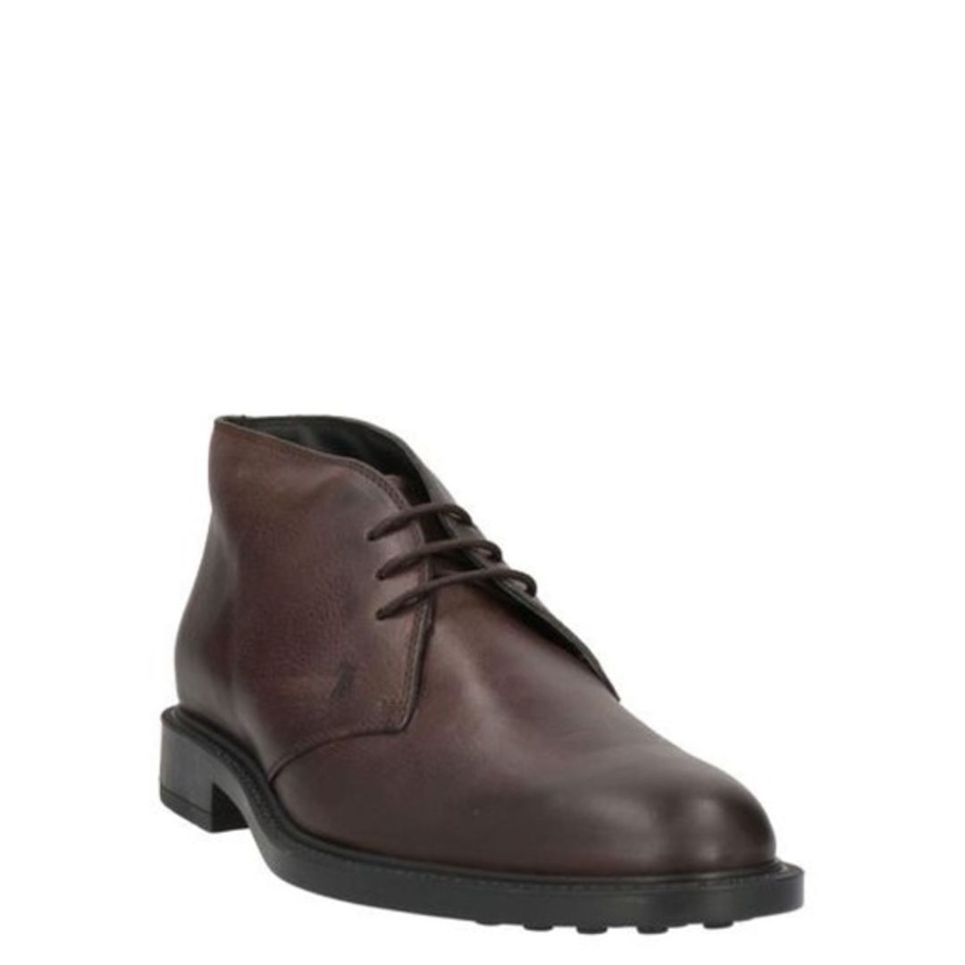 TOD'S Mens Dessert Ankle Boot in Brown Leather - Size US 9.5
