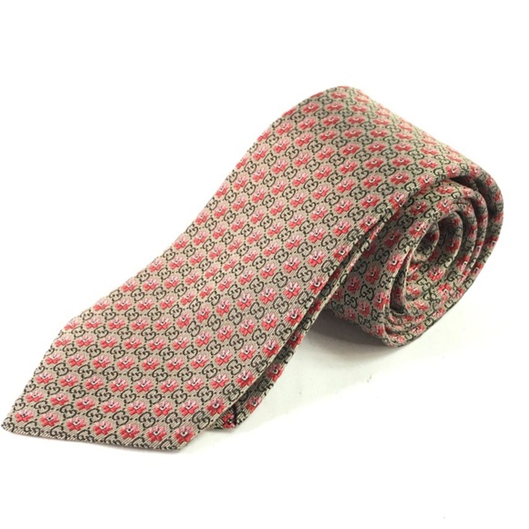 Silk GG Guccissima Floral Tie