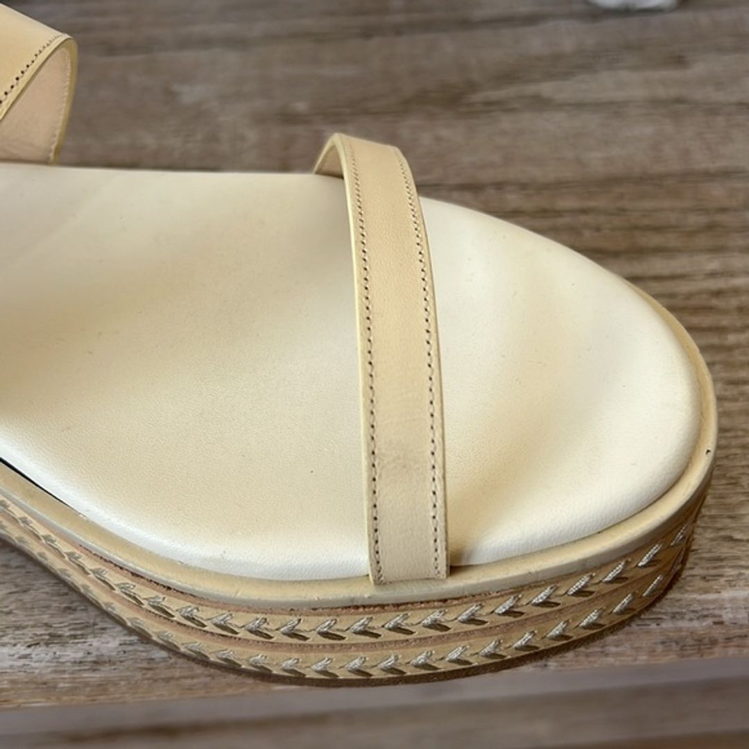 Gabriela Hearst Cream Leather Espadrilles