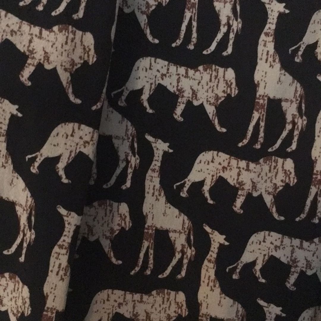 Diane von Furstenberg 100% Silk Animal Print Pant