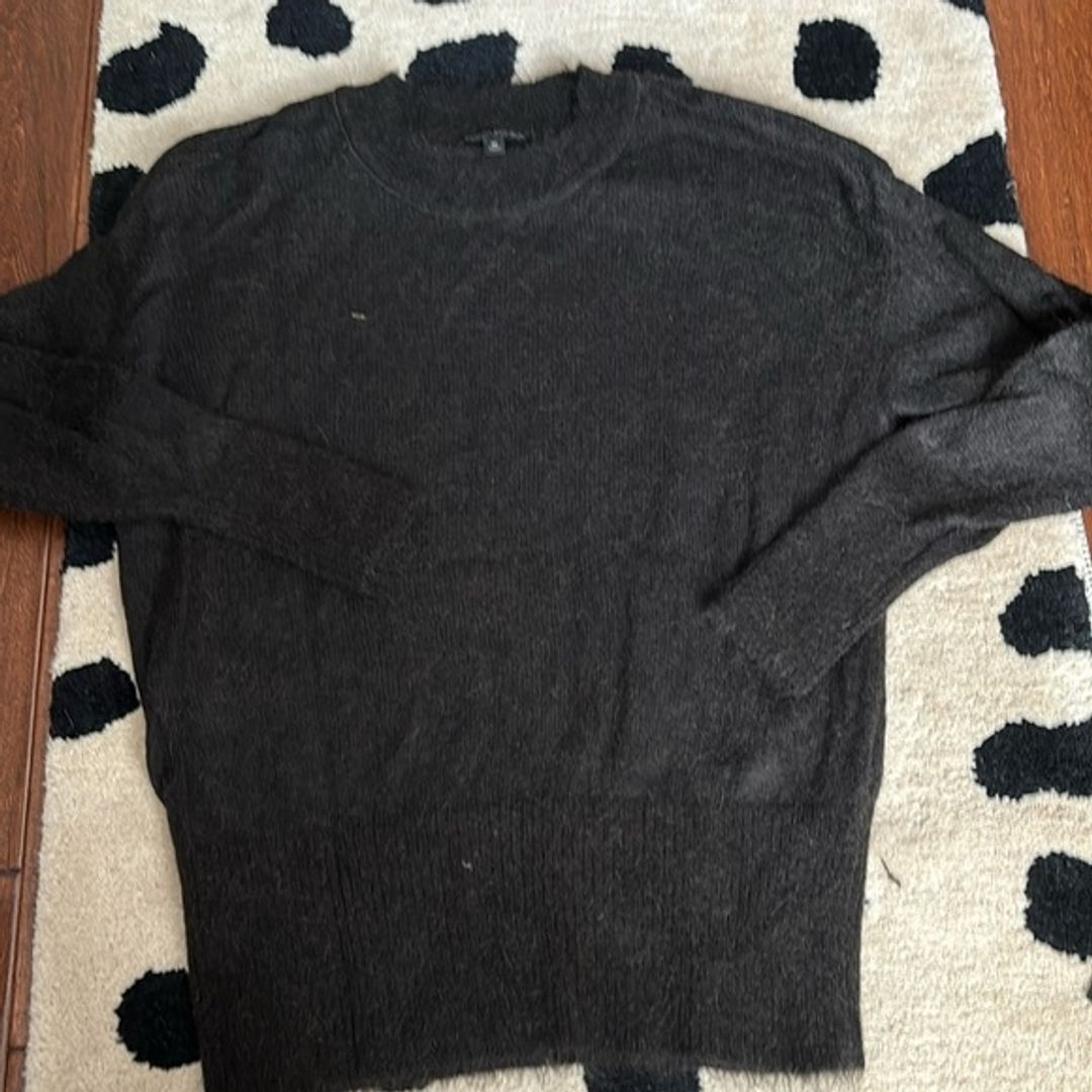 Alpaca Italian yarn chocolate brown sweater BR size medium