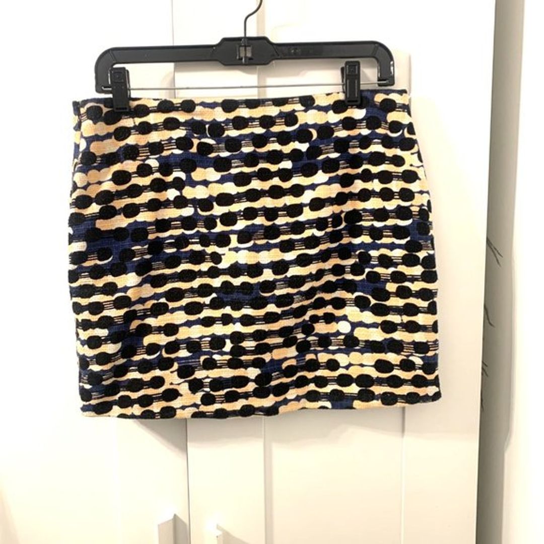 Diane von Furstenberg Intarsia Woven Mini Skirt