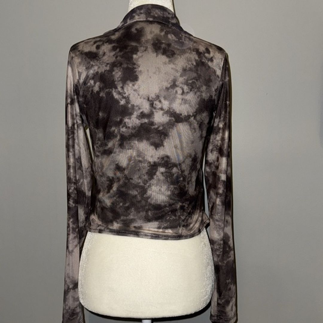 Motel Rocks Cropped Button Down Shirt