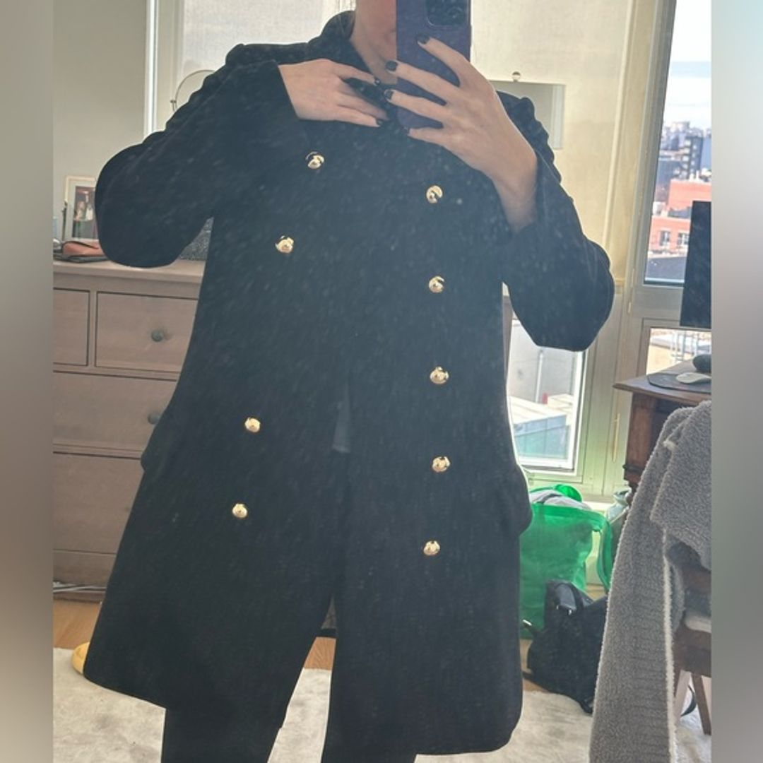 Kate Spade Black Peacoat