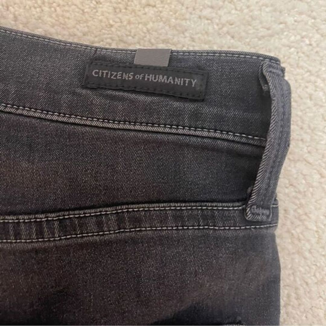Citizens of Humanity Black/Grey Rocket High Rise Skinny Jean Size 25!
