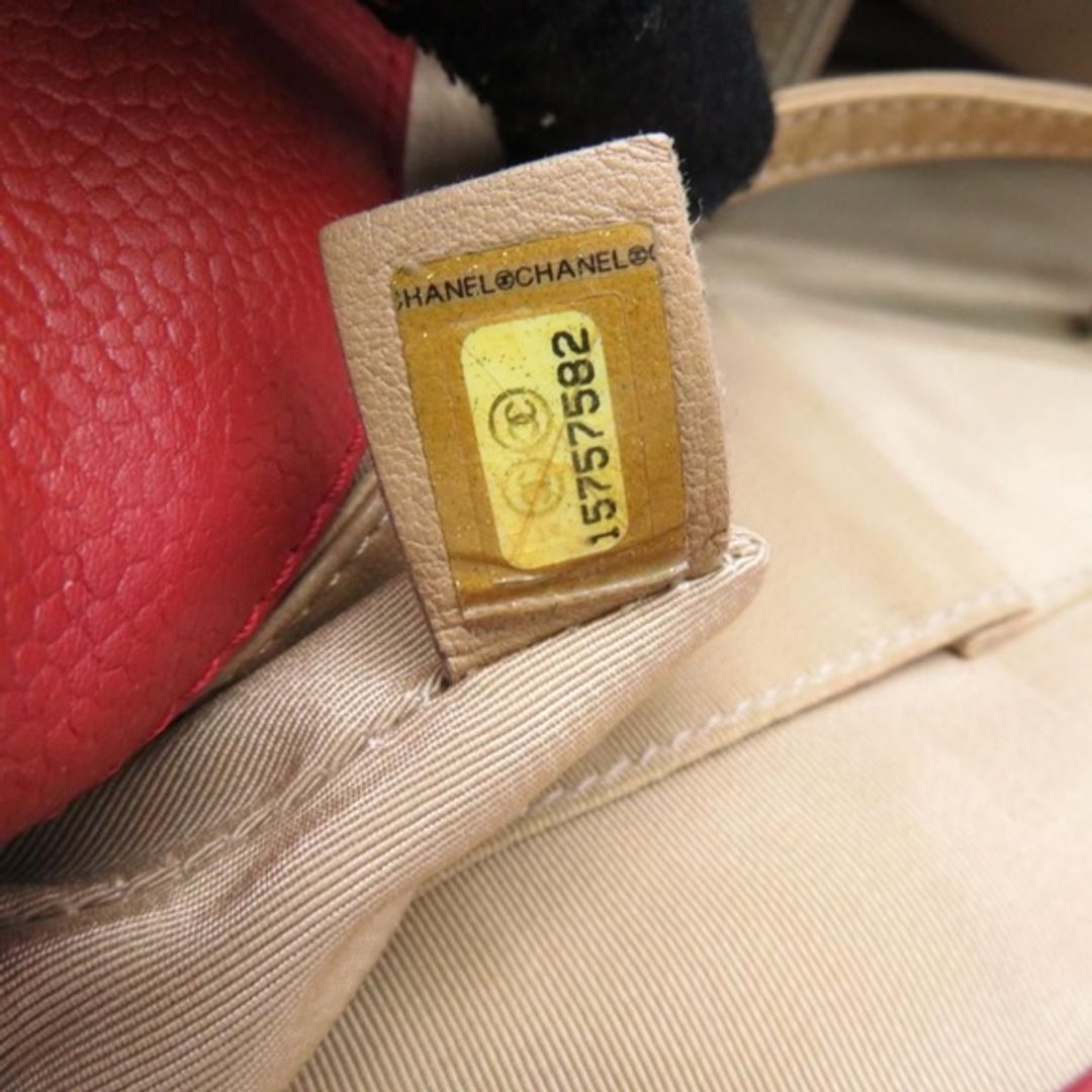 Chanel Red Caviar Jumbo 3 Way Bag