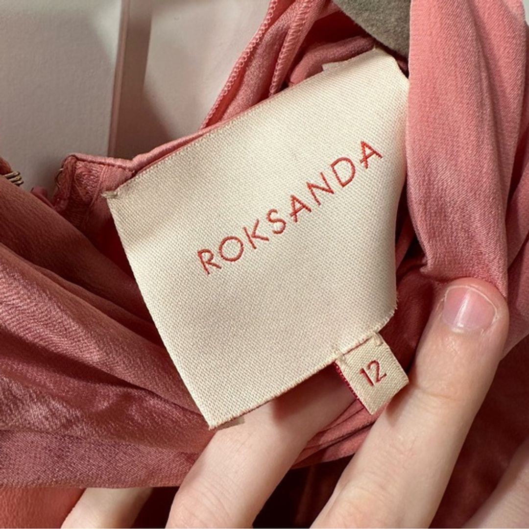 Roksanda Silk Blouse Sleeveless Tie Neck