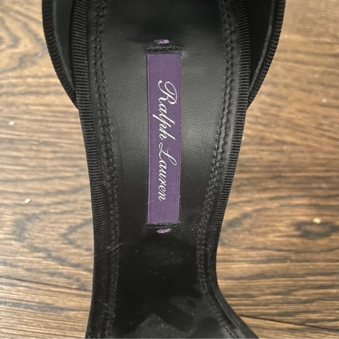 Ralph Lauren Collection Satin Bow Front Heels